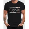 2025-26 En's Sommer Baumwolle Modische Casual Lose Plus Größe Neue Modische Brief Gedruckt Rundhals Kurzarm T-shirt