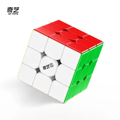 NEU Qiyi Warrior M UV 3X3 Magnetischer Magic Speed Cube Stickerless Fidget Toys Qiyi Warrior UV Cubo Magico Puzzle Image