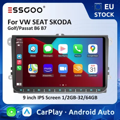 ESSGOO 9 "Carplay Car Radio For Volkswagen Golf 5 6 Passat Polo Jetta Android Auto Autoradio Multimedia Car Intelligent Systems