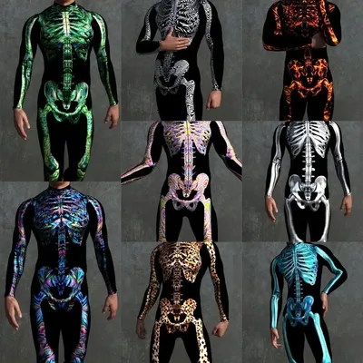 3D Digitaldruck Bühnenkostüme Erwachsene Halloween Veranstaltungen Karneval Mottoparty Cosplay Outfit Rollenspiel Overall Image