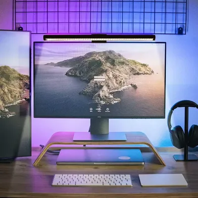 Computer Monitor Screen Light Bar Monitor Light Bar Eye-Care Stepless LED Desk Lamp Dimming Lighting Table Lamp for Work Gaming