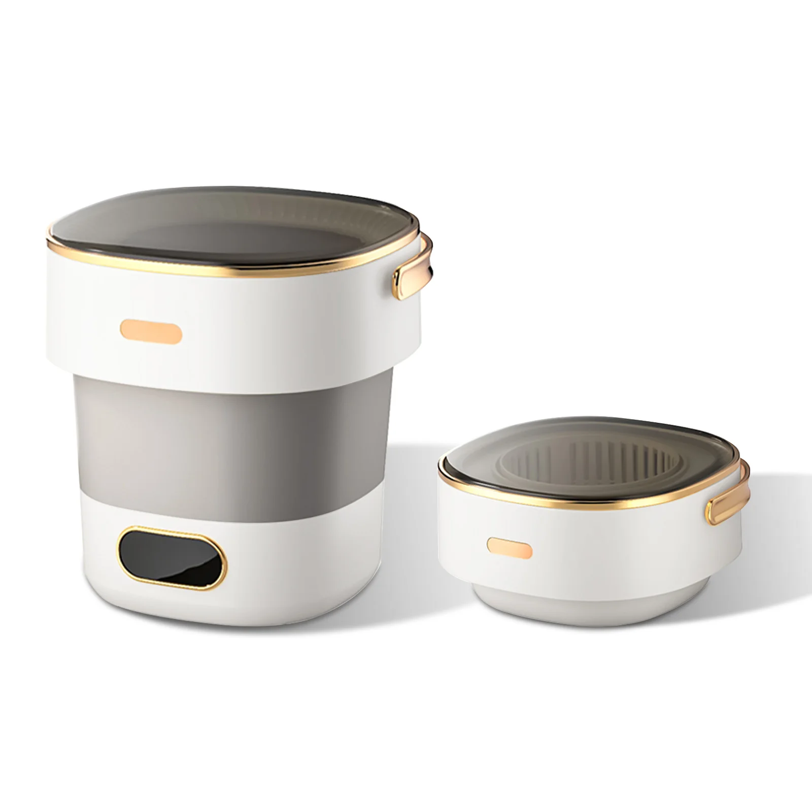 Machine à laver portative avec sèche-linge, Machine à laver pliante entièrement automatique de 13l avec 3 Modes de nettoyage pour sous-vêtements, bébé C