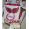 Dollbling Hospital Exit 5pcs Embroidery Name Newborn Angle Wings Romper Blanket Nursery Bedding Swaddle Handmade Infant Outfit