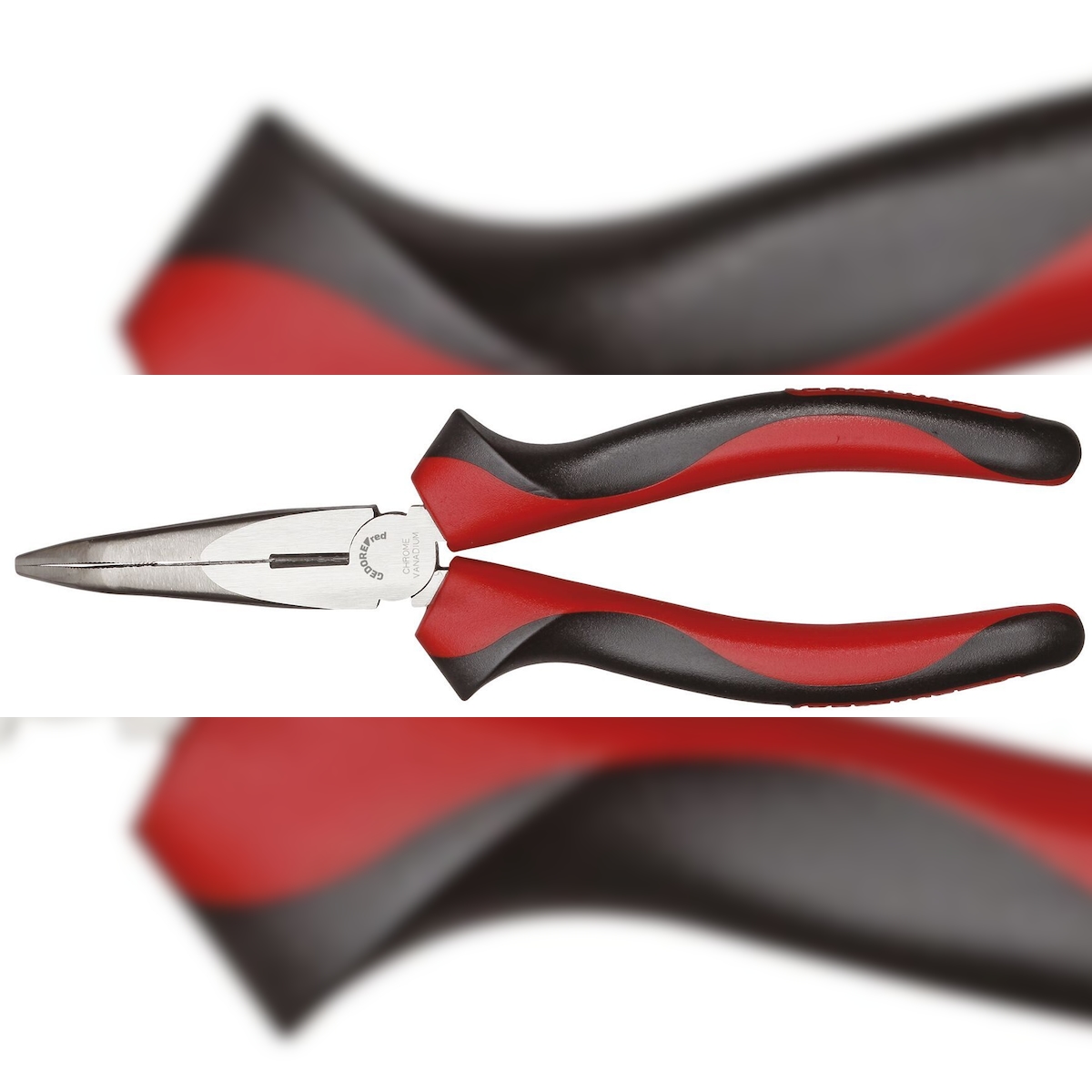 GEDORE red Flachrundzange gewinkelt 45° 200 mm 2K-Griff, R28512200 Image