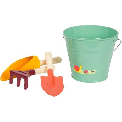 Kinder-Gartenset SMALL FOOT "Handschaufel-Set + Eimer, Tiny Garden", bunt, Spielwerkzeug, Kinder Image