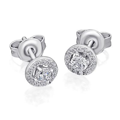 Paar Ohrhänger ONE ELEMENT "0,30 ct Diamant Brillant Invisible Ohrringe", silber, Ohrringe, Damen, Damen, 0,3 ct, Weißgold 585-Gold-Diamanten, Weißgold 585, Gold, Diamanten, Ohrstecker aus 585 Weißgold – stilvoll & feminin – für die besonderen... Image