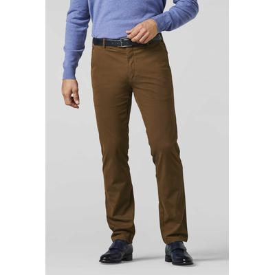 Chinos MEYER "Roma", Herren, Gr. 102, Untersetzt- und Schlankgrößen, rosa (kupfer), 98% Baumwolle;2% Elasthan, unifarben, regular fit lang, Hosen, mit Stretch-Dehnbund Image