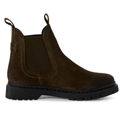 Tamaris Damen Olivgrün Wildleder Klassische Chelsea Stiefeletten Image