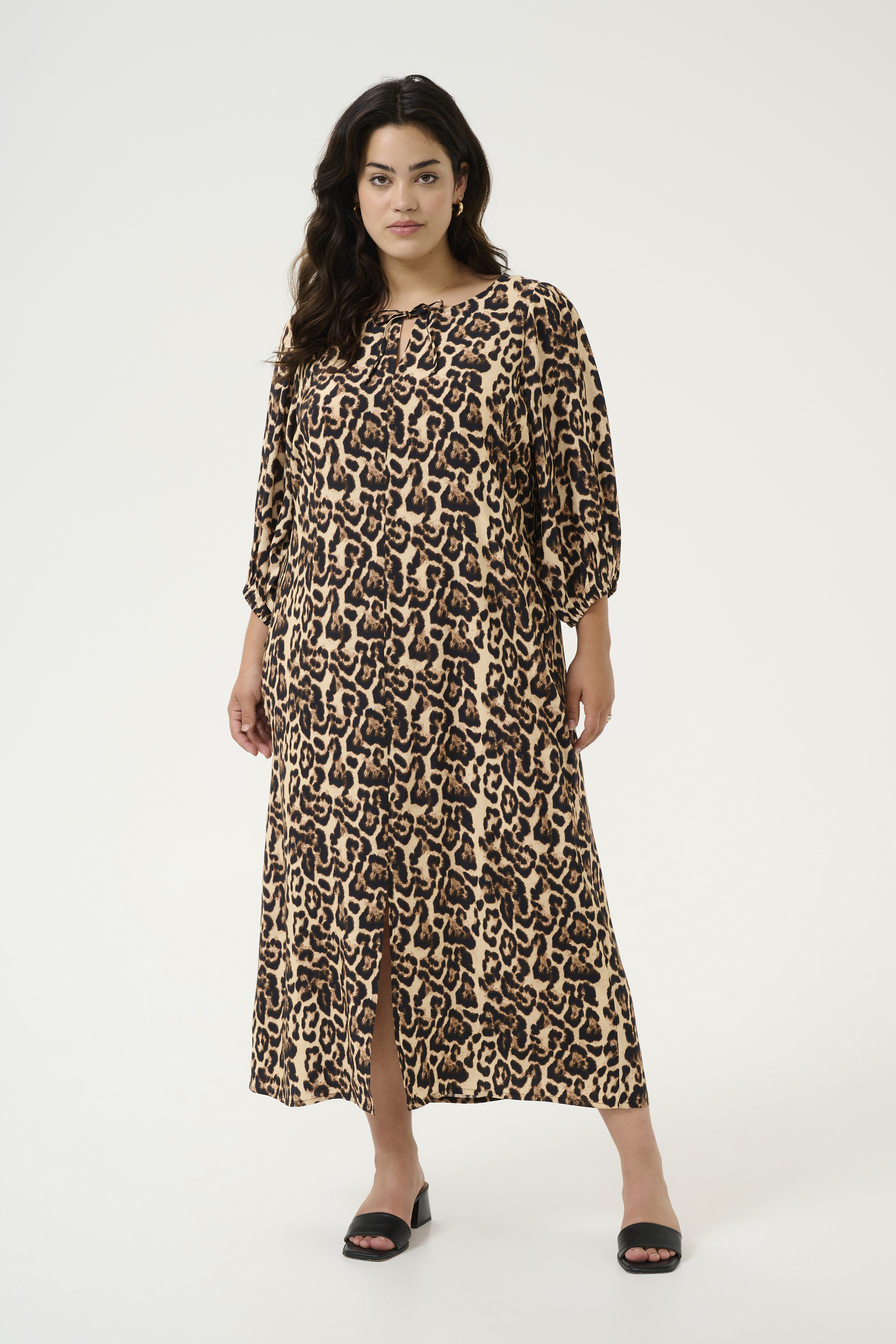 Kleid Regular fit Naturel Leopard Print Image