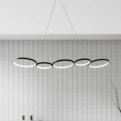 Milagro Lighting LED-Hängeleuchte Olympia, Metall, schwarz, 4.000 K Image