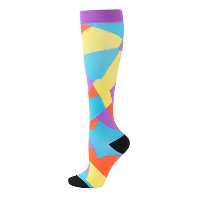 3 Pairs Unisex Sports Compression Socks, Elastic Long Tube Calf Socks for Women and Men, Running and Jump Rope Athletic Pressure Socks