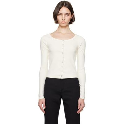 Off- Hanes Edition Scoop Neck Cardigan - Black - Re/done Knitwear