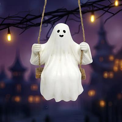 Spooky Swing Resin Decorations - Perfect for Halloween Garden and Home Decor No Power Required