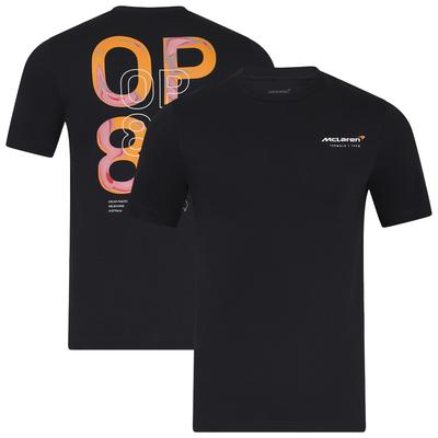 McLaren Oscar Piastri Fahrer-T-Shirt – Schwarz – Unisex Image