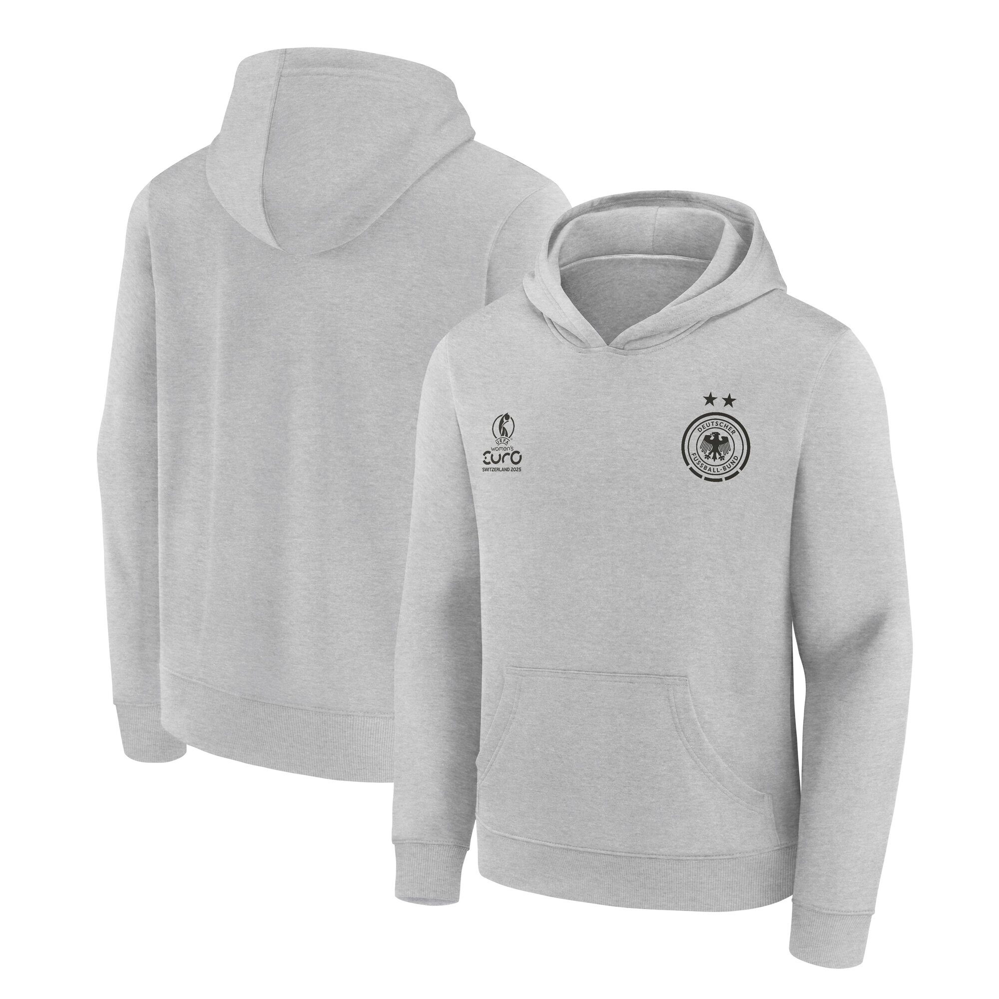 Deutschland x UEFA Frauen-EM 2025 Grafik-Hoodie – Sportgrau – Kinder Image