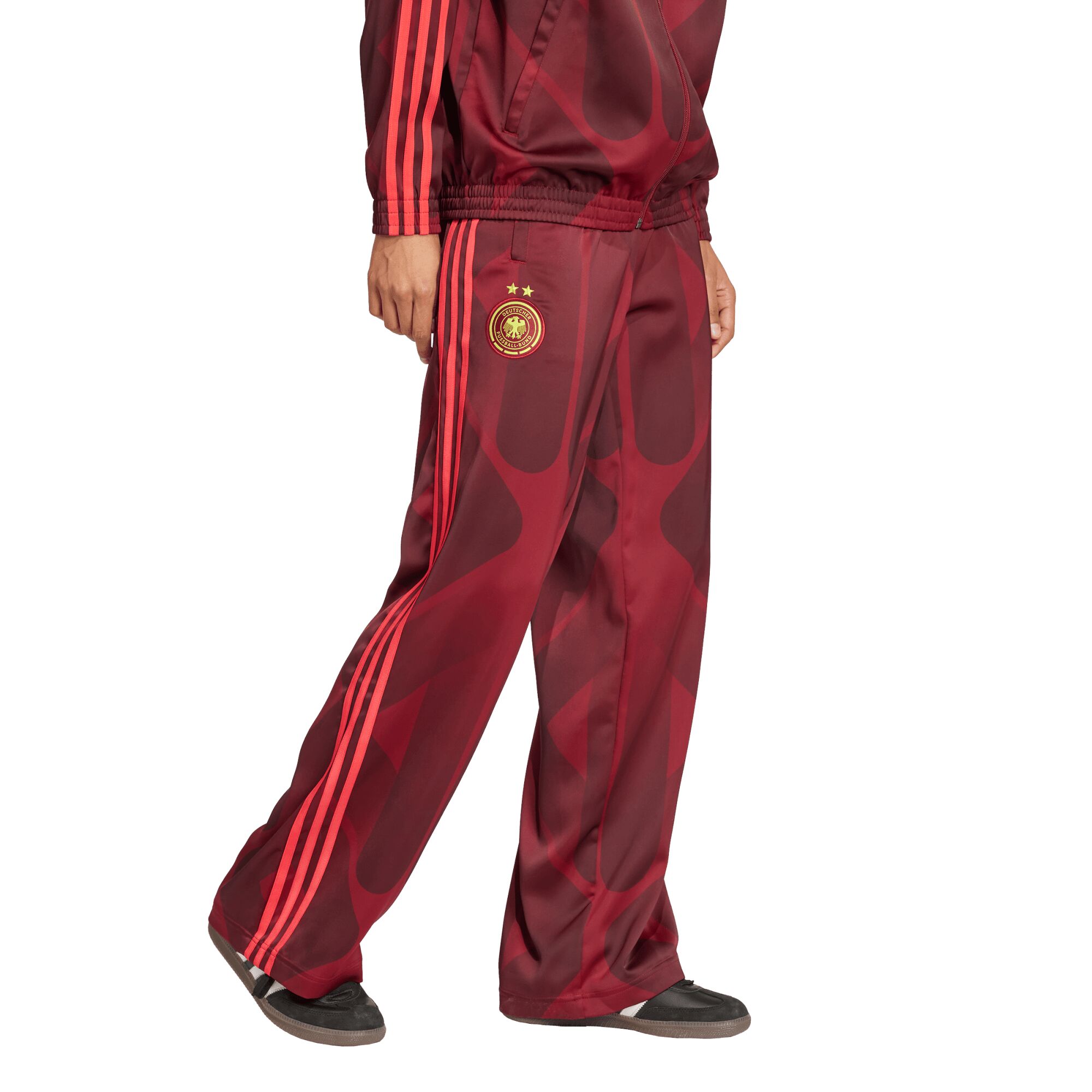 Germany adidas Travel Hose - Burgunderrot - Frauen Image