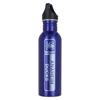 Anaheim Ducks 26 oz. Blaue Edelstahl-Wasserflasche mit Laserdruck Image