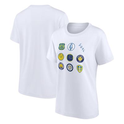 Leeds United Wappen-T-Shirt mit Grafik – Weiß – Damen Image