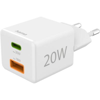 Usb Ladegerät 20 w 1x usb-c®, 1x usb-a Schnellladegerät usb pd, qc 3.0 Innenbereich 00201991 - Hama Image
