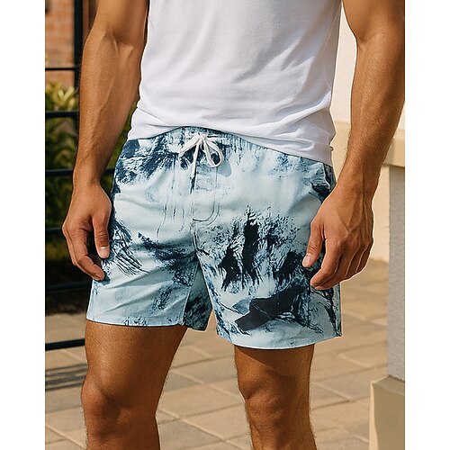 Per uomo Shorts da corsa Shorts da allenamento Pantaloncini da spiaggia Coulisse Tasca Pantaloni Allenamento Sport Outdoor Estate Primavera Leggero Traspirante Allenamento in Palestra Allenamento