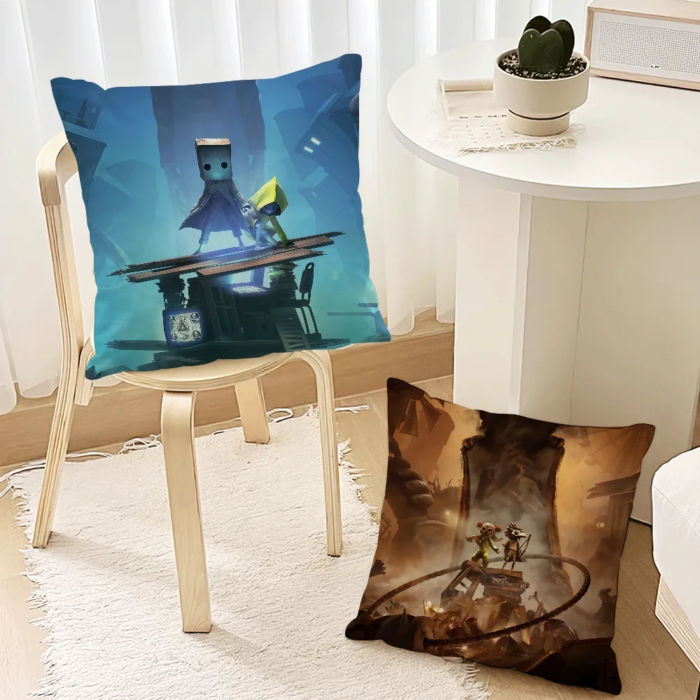 Spiel L-Little N-Nightmares III Kissenbezug Sofa Dekorativ Zuhause Kopfteil Schlafzimmer Rückenlehnenkissen Quadratisches Kissen Nickerchen Zeit Image