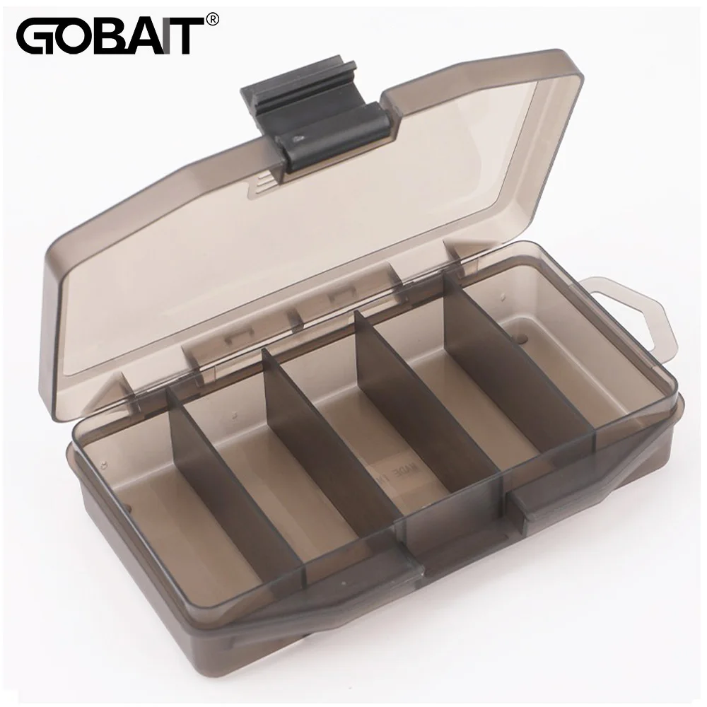 Angelgerät-Box, tragbar, 5 Fächer, Platzbehälter, Köderhaken, Getriebe, Werkzeugzubehör, Boxen, Karpfen, Pesca-Halter, Aufbewahrungskoffer Image
