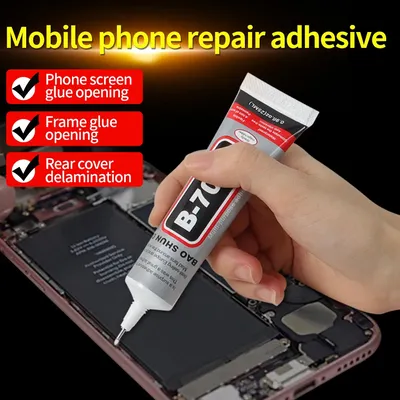 B-7000 Adhesive, Soft Adhesive for Mobile Phone Touch Screen Repair, for Apple and Samsung Mobile Phones, Waterproof and Transparent.