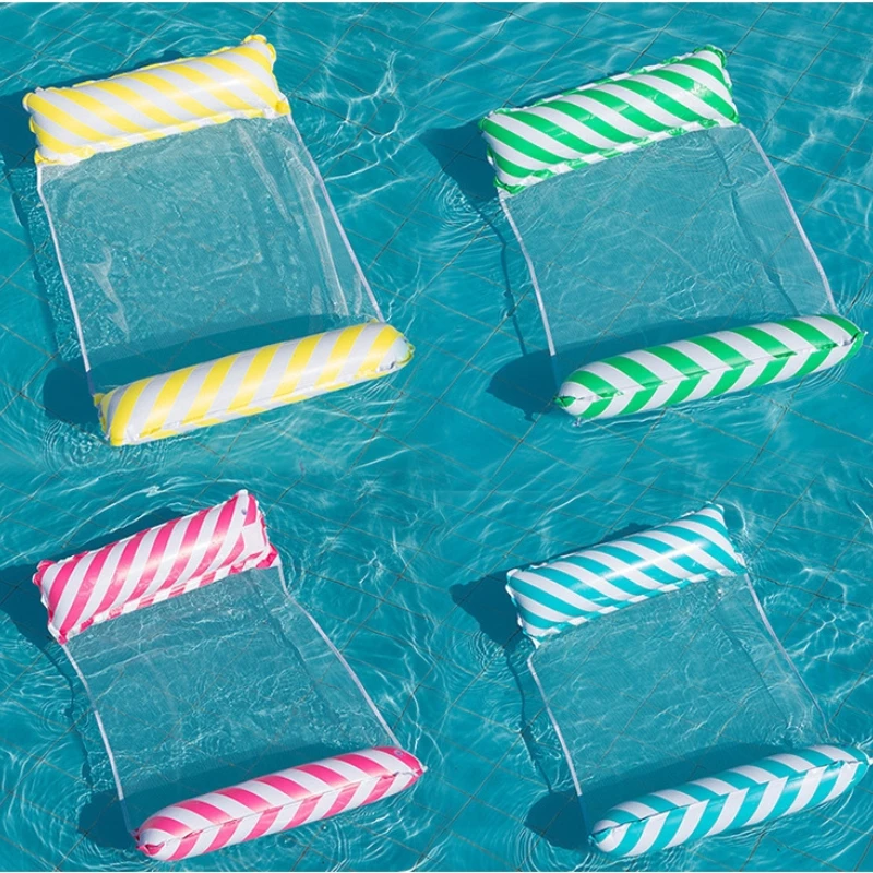 Sommer faltbare Wasser Hängematte Schwimmbad aufblasbare Luftmatratze für Schwimmen Strand Liege schwimmende Schlafbett Stuhl Image