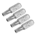 Punte per cacciavite Torx T5 T6 T8 T9 T10 T20 T25 T27 T30 T40 S2 Acciaio legato 1/4 pollici Codolo esagonale 25mm Punta per cacciavite magnetico