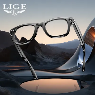 2-in-1-Headset, intelligente Brille, Bluetooth-Audioanruf, AI-Sprachgeräuschunterdrückung, Musikbrille, wasserdichter Lautsprecher, Mikrofone, Anrufe, Brillen Image