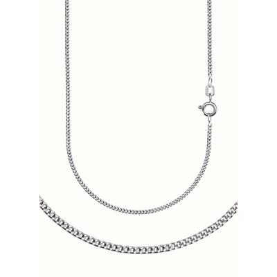 Collierkettchen FIRETTI "Schmuck Geschenk Silber 925 Halskette Panzerkette diamantiert" Gr. 40, silber (silberfarben), Halsketten, Damen, 40, Silber 925 (Sterlingsilber), B: 1,7mm, Made in Germany, B:1,7mm Image