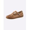 Slipper CASUAL LOOKS, Damen, Gr. 38, braun (camel), Glattleder, sportlich, Schuhe