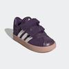 Sneaker ADIDAS SPORTSWEAR "KINDERSCHUH VL COURT 3.0 KIDS", Gr. 26, aurora plum, zero metallic, pink gum, Leder, Synthetik, sportlich, Schuhe, Design auf den Spuren des adidas Samba