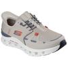 Slip-On Sneaker SKECHERS "GLIDE-STEP PRO", Herren, Gr. 47,5, grau (taupe, orange), Textil, sportlich, Schuhe, Laufschuh, Trainingsschuh mit flexibler Traktionslaufsohle