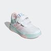 Klettschuh ADIDAS SPORTSWEAR "TENSAUR HOOK AND LOOP", Gr. 32, cloud weiß, clear pink, semi flash aqua, Synthetik, Textil, sportlich, Schuhe