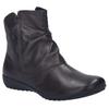 Stiefelette JOSEF SEIBEL "Naly 24", Damen, Gr. 40, braun (dunkelbraun), Leder, casual, Schuhe, Reißverschluss Stiefel, Winterstiefelette mit zwei Reißverschlüssen