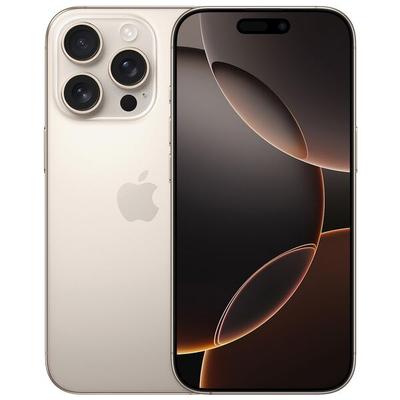 Apple Smartphone »iPhone 16 Pro« titan wüstensand 128 GB grau, 7.2x15x0.8 cm