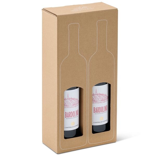 Colompac 10x Flaschenkartons für 2 Flaschen, 18.2x37.4x9.3 cm Image