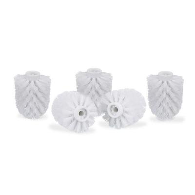 relaxdays 5er-Pack WC-Bürstenkopf Ø 7 cm weiß, 7x9x7 cm