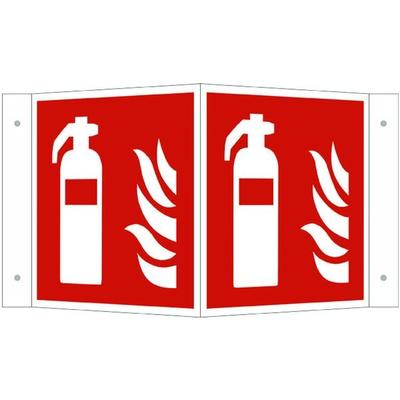 OTTO Office Brandschutzschild »Feuerlöscher« 26,0 x 15,0 cm Aluminium 1 Stück Image
