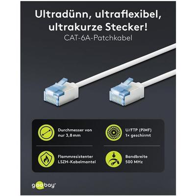 goobay Netzwerkkabel RJ-45 Cat.6a 3.0 m weiß Image