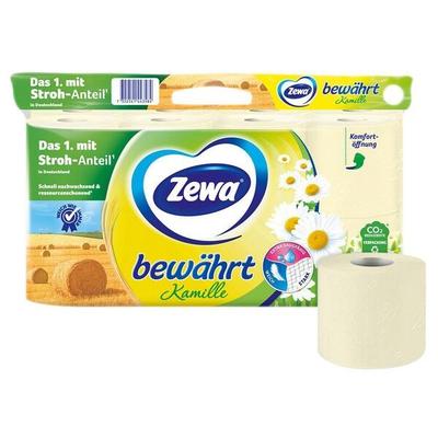 Zewa Toilettenpapier bewährt Kamille 3-lagig 16 Rollen (1 Pack à 16 Rollen) Image