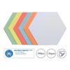 Franken 300er-Pack selbstklebende Moderationskarten »Wabe« 19 x 16,5 cm, 19x16.5 cm
