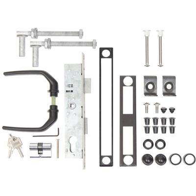 Zubehör-Set für Wellengitter-Tore bis 1500mm Höhe, anthr.7016 - Alberts Image