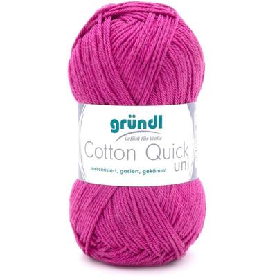 Wolle Cotton Quick 50 g uni orchidee Handarbeit - Gründl Image