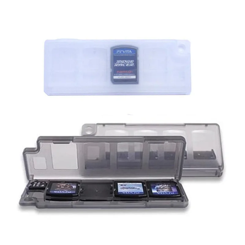 10 in 1 Protective Hard Plastic Memory Game Cards Storage Box Case Holder for Sony PlayStation Psvita PS Vita PSV 1000 2000 Slim