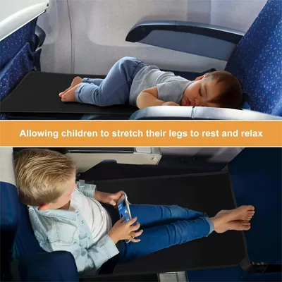 Kids Travel Airplane Bed Baby Pedals Bed Portable Travel Foot Rest Hammock Kids Bed Airplane Seat Extender Leg Rest