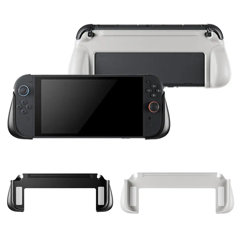 Für Switch 2-Konsole Tragbarer Ständer NS2-Konsole Einfacher Anti-Rutsch-Griff Integrierter Griff Schwarz/Weiß Image