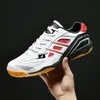 Männer Neue Tischtennis Schuhe Atmungsaktive Outdoor Original Badminton Schuhe Hohe Qualität Große Größe Tragen Beständig Volleyball Schuhe