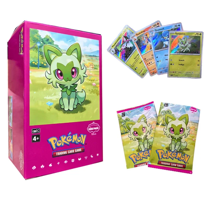 2025New GEM Pack non originale Vol.1 Carte Pokemon Versione inglese Trading PTCG Bag Box NO cbb1C Pikachu Card Regali disponibili